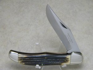 Maher & Grosh Stainless Steel (Queen) Imitation Winterbottom Bone Folding Hunter Knife c.1960's