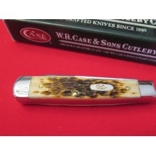 Case XX Amber Bone Gunstock Pattern # 6215 SS  Flint River Knife Club