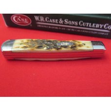 Case XX Amber Bone Gunstock Pattern # 6215 SS  Flint River Knife Club