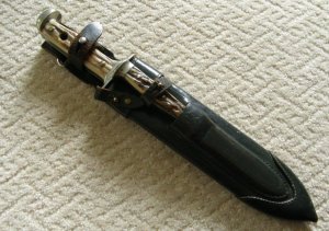 Vintage Puma Combo With Sheath "Waidblat & Nicker" Fixed Blade Knives