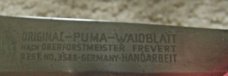 Vintage Puma Combo With Sheath "Waidblat & Nicker" Fixed Blade Knives Vintage Puma Combo With Sheath "Waidblat & Nicker" Fixed Blade Knives