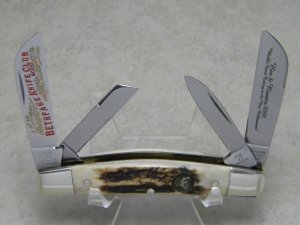 Hen & Rooster Bertram Cutlery Germany 344DS Stag Congress Knife 2000 Bethpage Knife Club