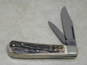 Bulldog Brand Solingen Germany Stag English Steel Jack Knife c.1985