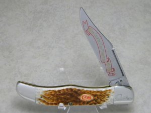 Case XX SS USA Bone 1986 Case Collector's Club 5th Anniversary 6165 Folding Hunter Knife