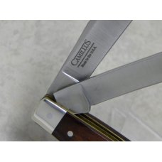 Camillus USA Wood "Forever Free - American Eagle and Flag" Slimline Trapper Farmers Jack Knife Camillus USA Wood "Forever Free - American Eagle and Flag" Slimline Trapper Farmers Jack Knife
