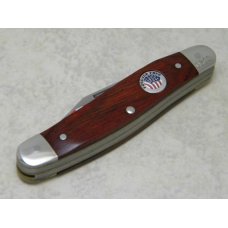Camillus Made in USA Wood "Forever Free - American Eagle and Flag" Stockman Knife Camillus Made in USA Wood "Forever Free - American Eagle and Flag" Stockman Knife