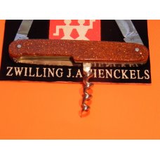 Antique J A Henckels 2 blade +Corkscrew Bartender/Server pocket knife w/ Rare Gold Dust Sparkling Ha Antique J A Henckels 2 blade +Corkscrew Bartender/Server pocket knife w/ Rare Gold Dust Sparkling Ha