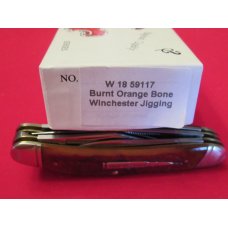 Winchester 5 Blade Stockman Burnt Orange Bone Winchester 5 Blade Stockman Burnt Orange Bone