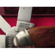 Winchester 5 Blade Stockman Burnt Orange Bone Winchester 5 Blade Stockman Burnt Orange Bone