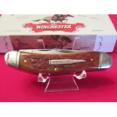 Winchester 5 Blade Stockman Burnt Orange Bone Winchester 5 Blade Stockman Burnt Orange Bone