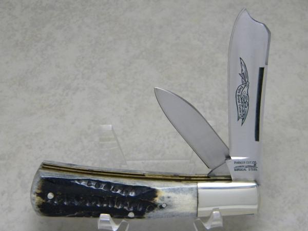 Parker Cut. Co. Surgical Steel Japan Bone Stag Razor Barlow Knife Parker Cut. Co. Surgical Steel Japan Bone Stag Razor Barlow Knife
