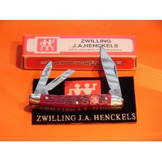 Vintage J A Henckels Whitter, HK-7-B Pocket Knife w/ Nice Dark Red Pick-bone Handles -NOS -M/NM Vintage J A Henckels Whitter, HK-7-B Pocket Knife w/ Nice Dark Red Pick-bone Handles -NOS -M/NM