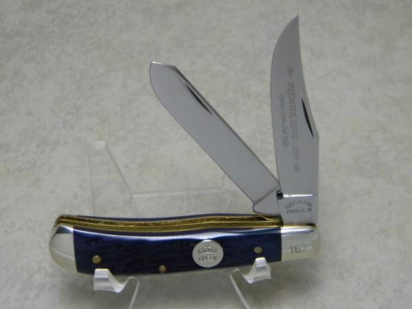 Queen's Own Titusville, PA Premier Issue 1999 Bone #162 Mini Trapper Club Knife Queen's Own Titusville, PA Premier Issue 1999 Bone #162 Mini Trapper Club Knife