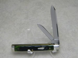Schatt & Morgan Titusville, PA Queen Steel USA Green Bone Doctor's Knife 1995
