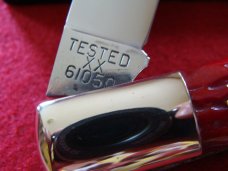Case Classic Red Bone Large Coke Bottle Single Blade Hunter 61050