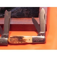 Case xx 1982 Barlow Knife Set.w Great Stag Handles -New in Display Case w/ Matching Serial #s Case xx 1982 Barlow Knife Set.w Great Stag Handles -New in Display Case w/ Matching Serial #s