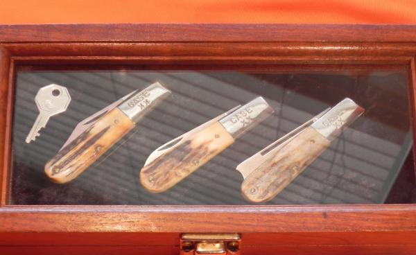 Case xx 1982 Barlow Knife Set.w Great Stag Handles -New in Display Case w/ Matching Serial #s Case xx 1982 Barlow Knife Set.w Great Stag Handles -New in Display Case w/ Matching Serial #s