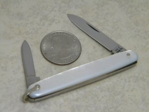 Case XX Stainless USA 8 Dot (1972) Pearl 82053 Shad Pen Knife with Bale