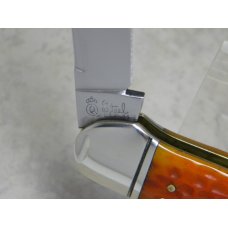 Schatt & Morgan Titusville, PA Queen Steel USA Bone Canoe Whittler Knife 1994 Schatt & Morgan Titusville, PA Queen Steel USA Bone Canoe Whittler Knife 1994