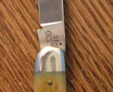 Queen 4 5/16" Toothpick Rogers Green Bone 1982 Queen 4 5/16" Toothpick Rogers Green Bone 1982