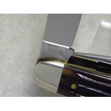 Queen Cutlery Collectors Inc. 2000 Bone Scout Camp Utility Knife in Box - Queen Steel Shield Queen Cutlery Collectors Inc. 2000 Bone Scout Camp Utility Knife in Box - Queen Steel Shield