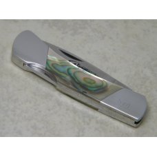 Frost Cutlery Japan Genuine Abalone Pearl Nude Lady Lockback Knife in Box (Item #1) Frost Cutlery Japan Genuine Abalone Pearl Nude Lady Lockback Knife in Box (Item #1)