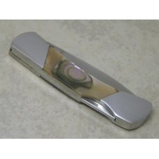 Frost Cutlery Japan Genuine Abalone Pearl Nude Lady Lockback Knife in Box (Item #1) Frost Cutlery Japan Genuine Abalone Pearl Nude Lady Lockback Knife in Box (Item #1)
