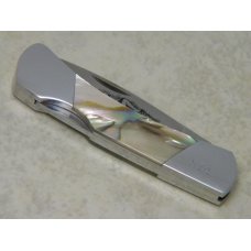 Frost Cutlery Japan Genuine Abalone Pearl Nude Lady Lockback Knife in Box (Item #2)