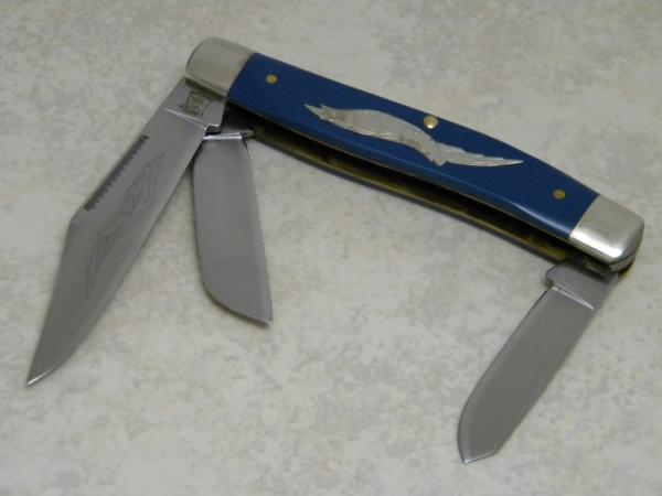 American Eagle Parker Schrade Walden Cut. E2 USA 1735 John Adams 1826 Stockman Knife c.1970's American Eagle Parker Schrade Walden Cut. E2 USA 1735 John Adams 1826 Stockman Knife c.1970's