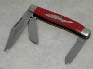 American Eagle Parker Schrade Walden Cut. E3 USA 1755 Nathan Hale 1776 Stockman Knife c.1970's