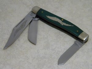 American Eagle Parker Schrade Walden Cut. E4 USA 1743 Thomas Jefferson 1826 Stockman Knife c.1970's