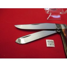 1977 CASE XX Bone Handle CV Trapper Pattern # 6254 1977 CASE XX Bone Handle CV Trapper Pattern # 6254