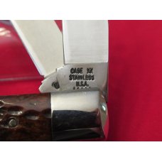 1975 CASE XX Red Bone Handle Trapper Pattern # 6254 SSP 1975 CASE XX Red Bone Handle Trapper Pattern # 6254 SSP