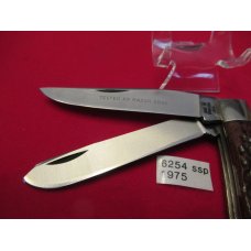 1975 CASE XX Red Bone Handle Trapper Pattern # 6254 SSP 1975 CASE XX Red Bone Handle Trapper Pattern # 6254 SSP