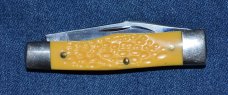 Queen City Gunstock 40 pattern - 3 5/8" Yellow Jigged Delrin 2009 Queen City Gunstock 40 pattern - 3 5/8" Yellow Jigged Delrin 2009