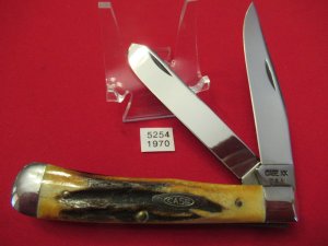 1970 Case XX Stag Handle Trapper Pattern 5254 