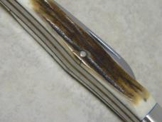 Kissing Crane Solingen Germany Stag "Reproduction Circa 1891" No. 7 Swell Center Congress Knife