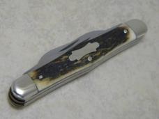Kissing Crane Solingen Germany Stag "Reproduction Circa 1891" No. 7 Swell Center Congress Knife