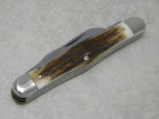 Kissing Crane Solingen Germany Stag "Reproduction Circa 1891" No. 7 Swell Center Congress Knife