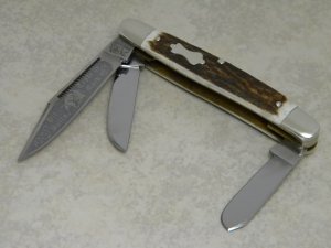 Bulldog Brand Hammer Forged Solingen Germany Pit Bulls Trademark Stag Stockman Knife