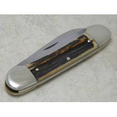 Fight'n Rooster Frank Buster Celebrated Cutlery Germany Stag Canoe Knife