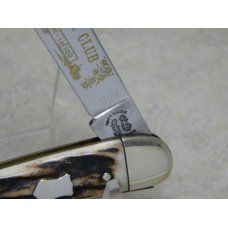 Fight'n Rooster Germany Stag "TBKC - Truck Builders Knife Club" 1 Blade Toothpick Knife c.1987 Fight'n Rooster Germany Stag "TBKC - Truck Builders Knife Club" 1 Blade Toothpick Knife c.1987