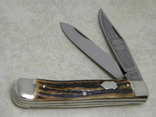 Bulldog Brand Hammer Forged Solingen Germany Pit Bulls Trademark Stag Trapper Knife Bulldog Brand Hammer Forged Solingen Germany Pit Bulls Trademark Stag Trapper Knife