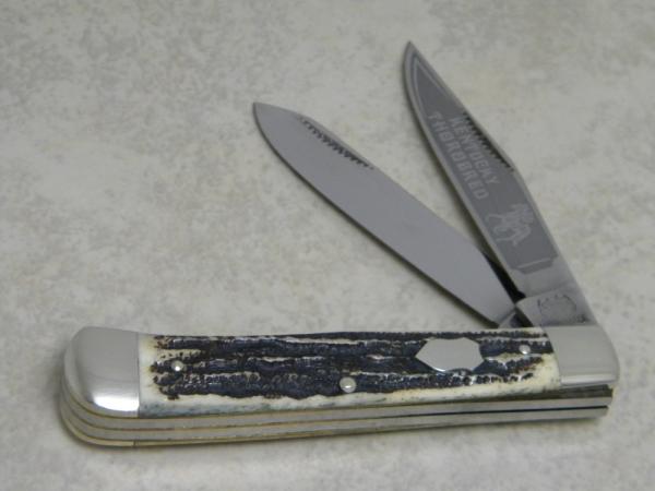 Bulldog Brand Hammer Forged Solingen Germany "Kentucky Thorobred" Bone Stag Trapper Knife Bulldog Brand Hammer Forged Solingen Germany "Kentucky Thorobred" Bone Stag Trapper Knife