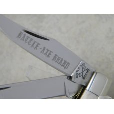 Battle Axe Brand USA (Made by Queen Cutlery) Stag Mini Trapper Knife Battle Axe Brand USA (Made by Queen Cutlery) Stag Mini Trapper Knife