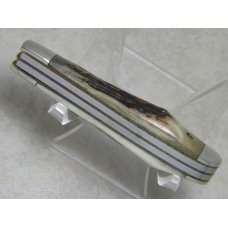 Battle Axe Brand USA (Made by Queen Cutlery) Stag Mini Trapper Knife Battle Axe Brand USA (Made by Queen Cutlery) Stag Mini Trapper Knife