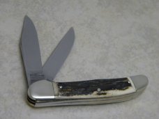 Bulldog Brand Hammer Forged Solingen Germany "Anno Domini" 2000 Stag Copperhead Knife Bulldog Brand Hammer Forged Solingen Germany "Anno Domini" 2000 Stag Copperhead Knife