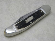 Bulldog Brand Hammer Forged Solingen Germany "Anno Domini" 2000 Stag Copperhead Knife Bulldog Brand Hammer Forged Solingen Germany "Anno Domini" 2000 Stag Copperhead Knife