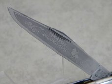 Bulldog Brand Hammer Forged Solingen Germany "Tennessee Walking Horse" Stag Stockman Knife c.2000 Bulldog Brand Hammer Forged Solingen Germany "Tennessee Walking Horse" Stag Stockman Knife c.2000