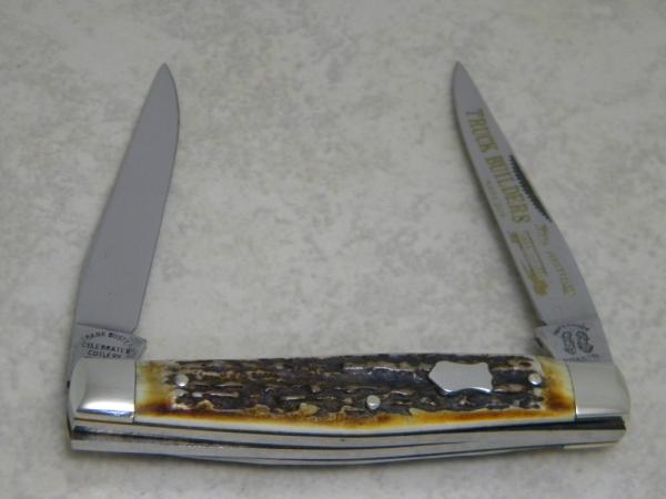 Fight'n Rooster Germany Stag "TBKC - Truck Builders Knife Club 5th Anniversary" Muskrat Knife c.1988 Fight'n Rooster Germany Stag "TBKC - Truck Builders Knife Club 5th Anniversary" Muskrat Knife c.1988